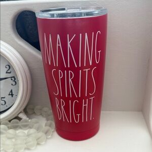 Rae Dunn Thermal Mug - MAKING SPIRITS BRIGHT